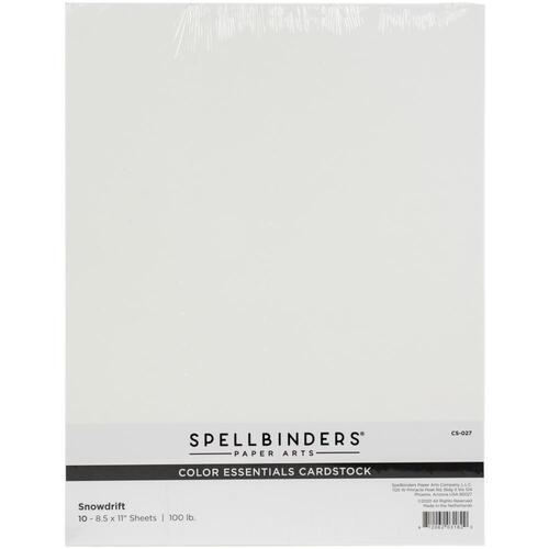 Spellbinders Color Essentials Cardstock 8.5'' x 11'' 10 Pkg