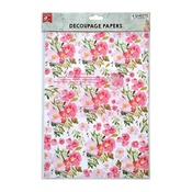 Blossoming Elegance - Little Birdie Decoupage Paper A4 4/Pkg