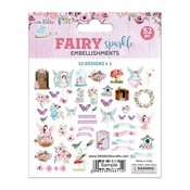 Fairy Sparkle - Little Birdie Ephemera Embellishment 52/Pkg