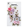 Fairy Sparkle - Little Birdie Fairy Rosa Paper Flowers 2/Pkg