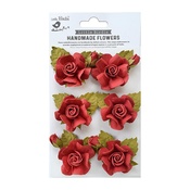 Love and Roses - Little Birdie Tania Paper Flowers 6/Pkg