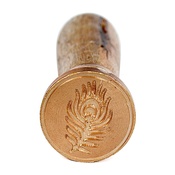 Peacock feather - Little Birdie Sealing Wax Stamp 2.5cm 1/Pkg