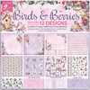Birds And Berries - Little Birdie Cardstock Pack 12"X12" 12/Pkg