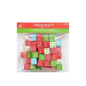 15X15mm - Little Birdie Christmas Confetti Cube 50/Pkg