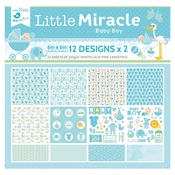 Baby Boy - Little Birdie Little Miracle Cardstock Pack 6"X6" 24/Pkg