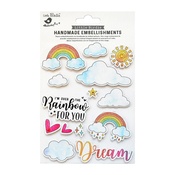 Rainbow Dream - Little Birdie Rainbow Dream Embellishment 14/Pkg