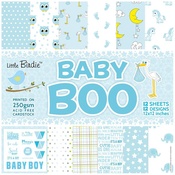 Baby Boy - Little Birdie Pattern Paper 12"X12" 12/Pkg