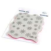 Snowflakes Background Stamp - Pinkfresh Studio