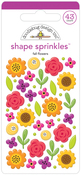 Fall Flowers Shape Sprinkles - Doodlebug
