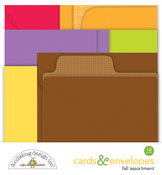 Fall Assortment Cards & Envelopes - Doodlebug
