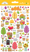 Farmers Market Puffy Icon Stickers - Doodlebug