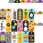 Tricky Treat Tags Paper - Monster Madness - Doodlebug - PRE ORDER