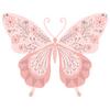 Decorated Butterfly Layered Clear Stamps - Sizzix