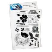 Friendship Florals Clear Stamps - Simon Hurley