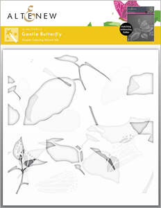 Gentle Butterfly Simple Coloring Stencil Set (3 in 1) - Altenew