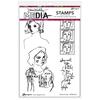 Perfect To Me Dina Wakley Media Cling Stamps - Ranger