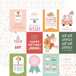 Journaling 3x4 Cards Paper - A Birthday Wish Girl - Echo Park - PRE ORDER