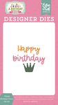 Happy Birthday Crown Die Set - A Birthday Wish Girl - Echo Park