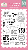 Wish Big Stamp Set - A Birthday Wish Girl - Echo Park