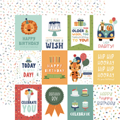 Journaling 3x4 Cards Paper - A Birthday Wish Boy - Echo Park