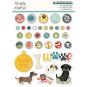 Pet Shoppe Dog Decorative Brads - Simple Stories