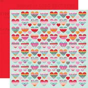 Happy Hearts Paper - Heart Eyes - Simples Stories