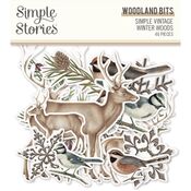 Simple Vintage Winter Woods Woodland Bits & Pieces - Simple Stories