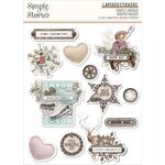 Simple Vintage Winter Woods Layered Stickers - Simple Stories - PRE ORDER