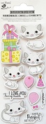 Little Kitten - Little Birdie Birthday Wishes Embellishment 12/Pkg