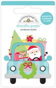 Here Comes Santa Claus Doodle-pops - Candy Cane Lane - Doodlebug