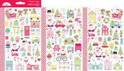 Candy Cane Lane Mini Icons Stickers - Doodlebug