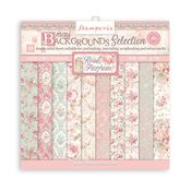 Rose Parfum 12x12 Backgrounds Selection Paper Pad - Stamperia