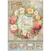 Album De Roses Rice Paper - Rose Parfum - Stamperia