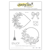 Elegant Floral Frames Stamp Set - Make It Merry - Honey Bee Stamps