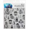 Christmas Village Cling Stamp 