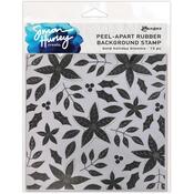 Bold Holiday Blooms Cling Stamp - Simon Hurley