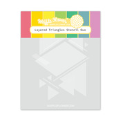 Layered Triangles Stencil Duo - Waffle Flower Crafts