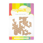 Triangle Cluster Foil Plate - Waffle Flower Crafts