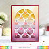 Quilted Hearts Coloring Stencil - Waffle Flower Crafts