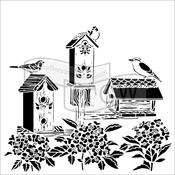 Bird Houses Stencils - The Crafters Workshop