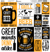 Beer Thirty 12x12 Sticker Sheet - Reminsice