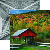 Fall Colors Paper - Covered Bridge - Reminisce