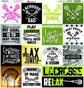Game Day Lacrosse 12x12 Sticker Sheet - Reminisce