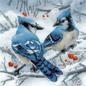 Blue Jays (14 Count) - RIOLIS Counted Cross Stitch Kit 7.75"X7.75"