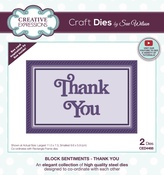 Block Sentiments- Thank You - Creative Expressions Craft Dies By Sue Wilson