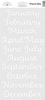 Day To Day Calendar Months Stickers - Doodlebug