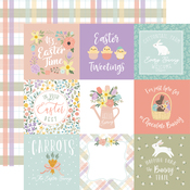 4x4 Journaling Cards Paper - It's Easter Time - Echo Park