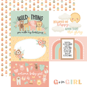 6x4 Journaling Cards Paper - Our Baby Girl - Echo Park