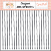 Sweet Baby Stripes Stencil - Echo Park