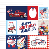 Multi Journaling Cards Paper - Fourth Of July - Carta Bella - PRE ORDER